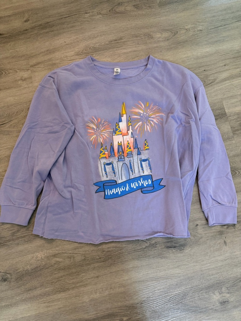 Lavender "Magic & Wishes" Castle Sweatshirt for Girls